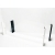 Osłona antywirusowa z plexi  na ladę, na recepcje 80cm x 75cm, konstrukcja antywirusowa, covid-19, bariera ochronna, przegroda biurowa